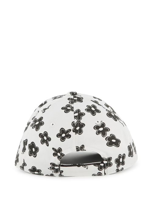 Cappello bambina Marc Jacobs bianco con fiori MARC JACOBS Kids | W60839126